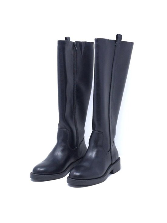 DV by Dolce Vita Shoes - DV Dolce Vita Pennie Wide Calf Knee High Boots Black Faux Leather 5.5W